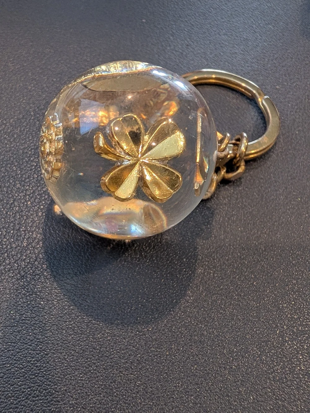 Chanel Vintage Iconic Lucite Ball Keychain